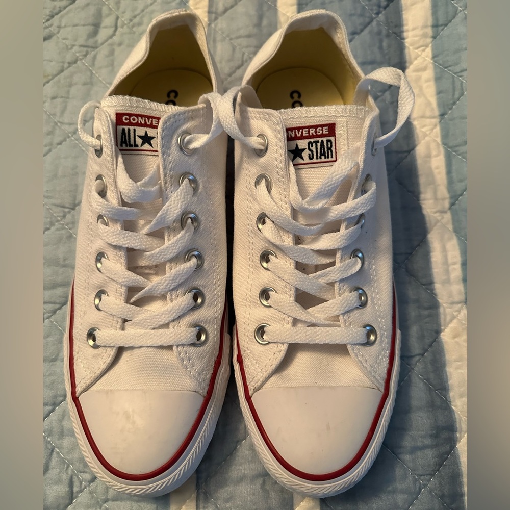 Size 10 White Converse